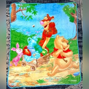 Winnie the Pooh  Piglet Tigger Double Sided Blanket